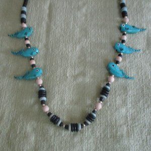 Cute Summer Fish Necklace 29" Barrel Connector